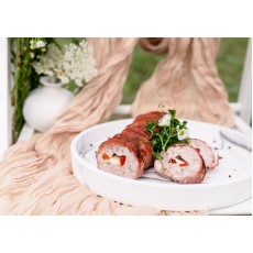 Ruladă din carne de porc cu bacon